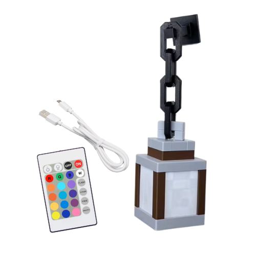 Glowstone Minecraft Inspired Lamp