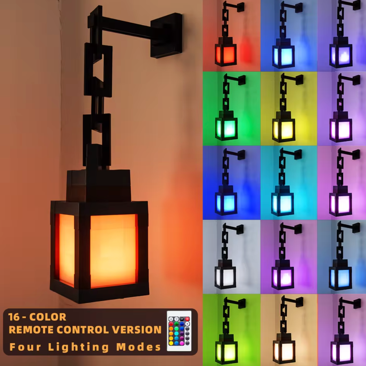 Glowstone Minecraft Inspired Lamp